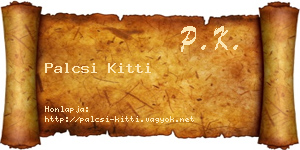Palcsi Kitti névjegykártya